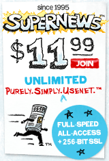 Supernews Newsgroups - Uncensored fast Newsfeed